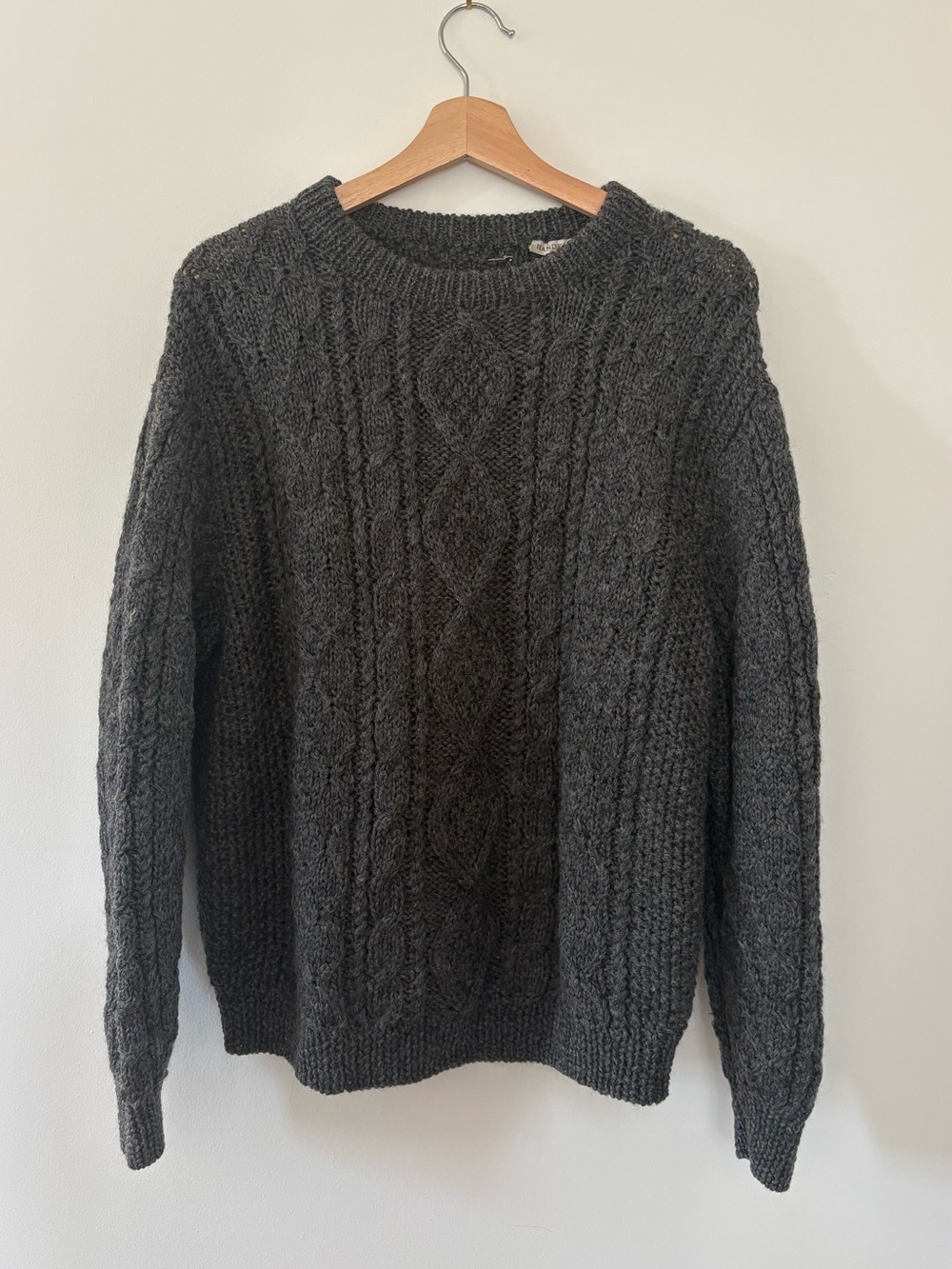 Vintage Cable Knit Crewneck Sweater